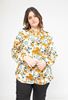 Picture of CURVY GIRL FLOWY V NECK BLOUSE